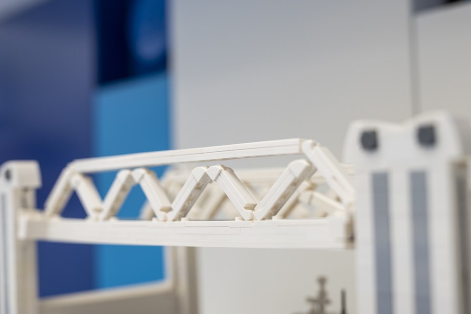 LEGO scale model Botlek Bridge